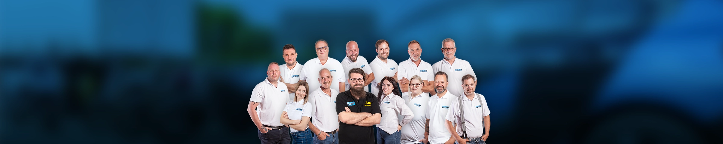 Collage des Teams der Fahrschule Du Fährst